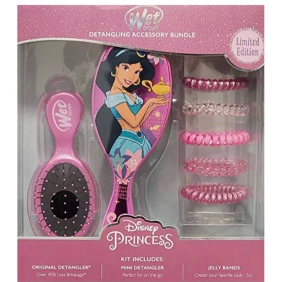 🆕 The Wet Brush Disney Princess “Jasmine” Set of Brushes and Hair Accessories - Picture 1 of 3